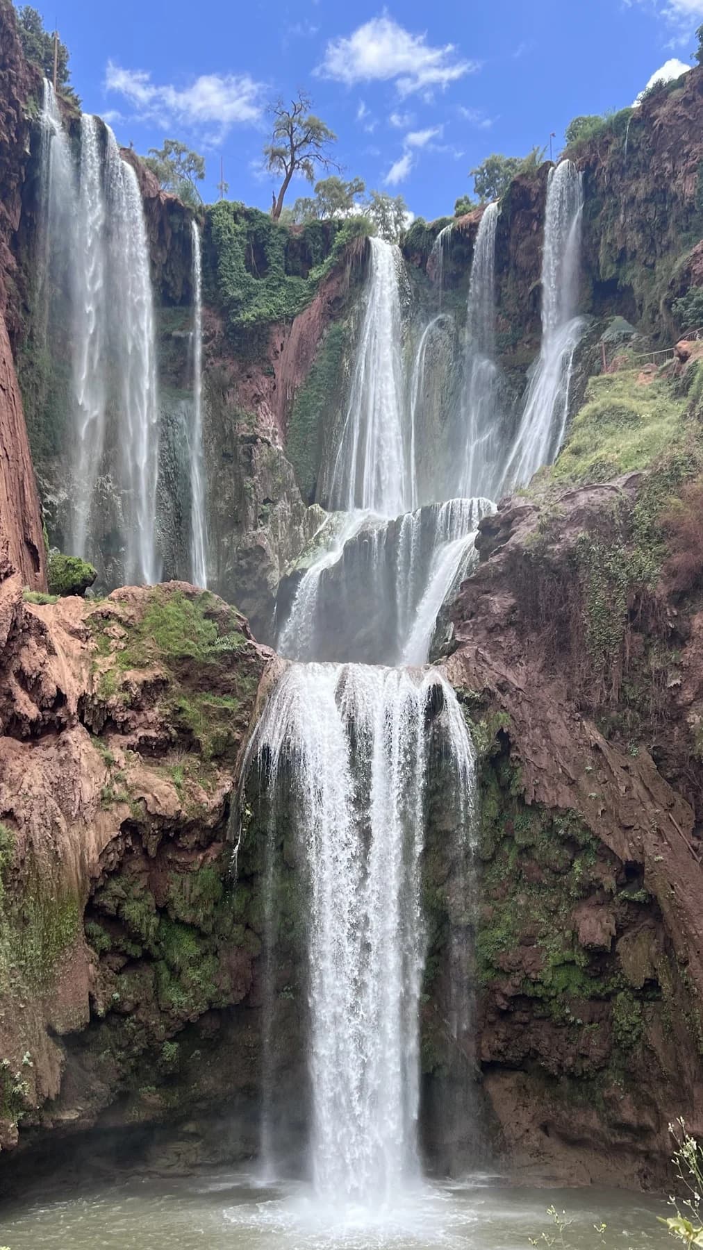 The cascades of Ouzoud waterfalls
